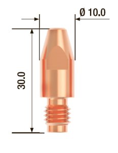 FUBAG Контактный наконечник M8х30 мм ECU D=1.4 мм (10 шт.) в Саратове фото