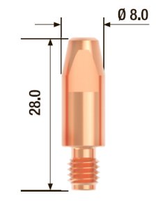 FUBAG Контактный наконечник M6 X 28мм ECU1.2мм/.045 дюйма (10 шт.) в Саратове фото