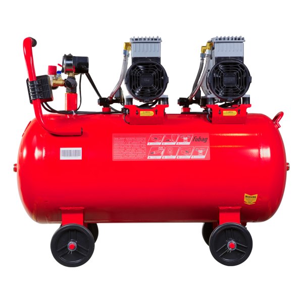 Компрессор воздушный безмасляный малошумный FUBAG OLS 500/100 CM2х2 + Набор пневмоинструмента (5 предметов) в ПОДАРОК в Саратове фото