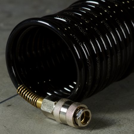 Шланг спиральный FUBAG с фитингами рапид, нейлон, 10 бар, 6 x 8 мм, 15 м в Саратове фото