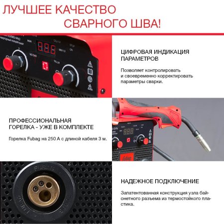 Полуавтомат сварочный FUBAG IRMIG 200 SYN с горелкой 250 А 3 м в комплекте в Саратове фото