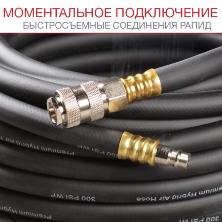 FUBAG Шланг с фитингами рапид маслостойкая термопластичная резина 15бар  8x13мм  20м в Саратове фото